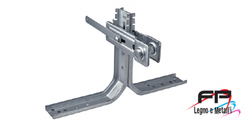 Supporto bifora doppia squadra senza cuscinetto